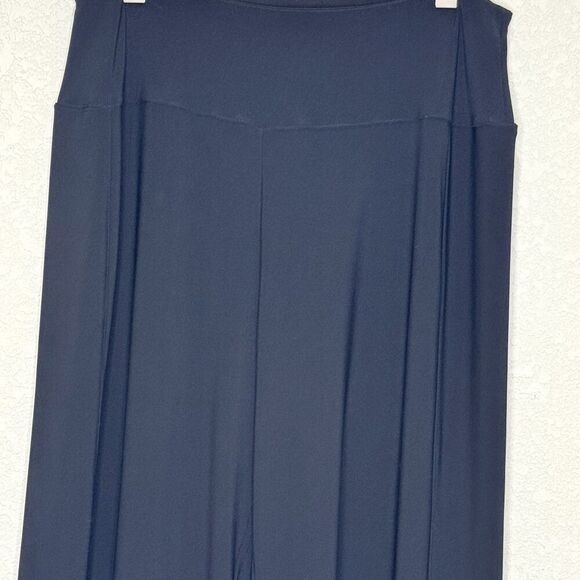 Sympli Pants Womens Small Wide Leg Cropped Button Hem Pull On Stretch - Picture 3 of 10